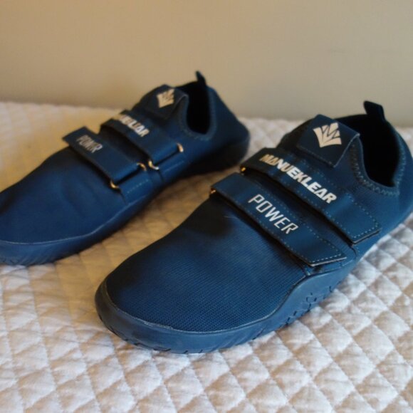 MANUEKLEAR Men’s Barefoot Weight Lifting Blue Shoes – 12.5 main image 5